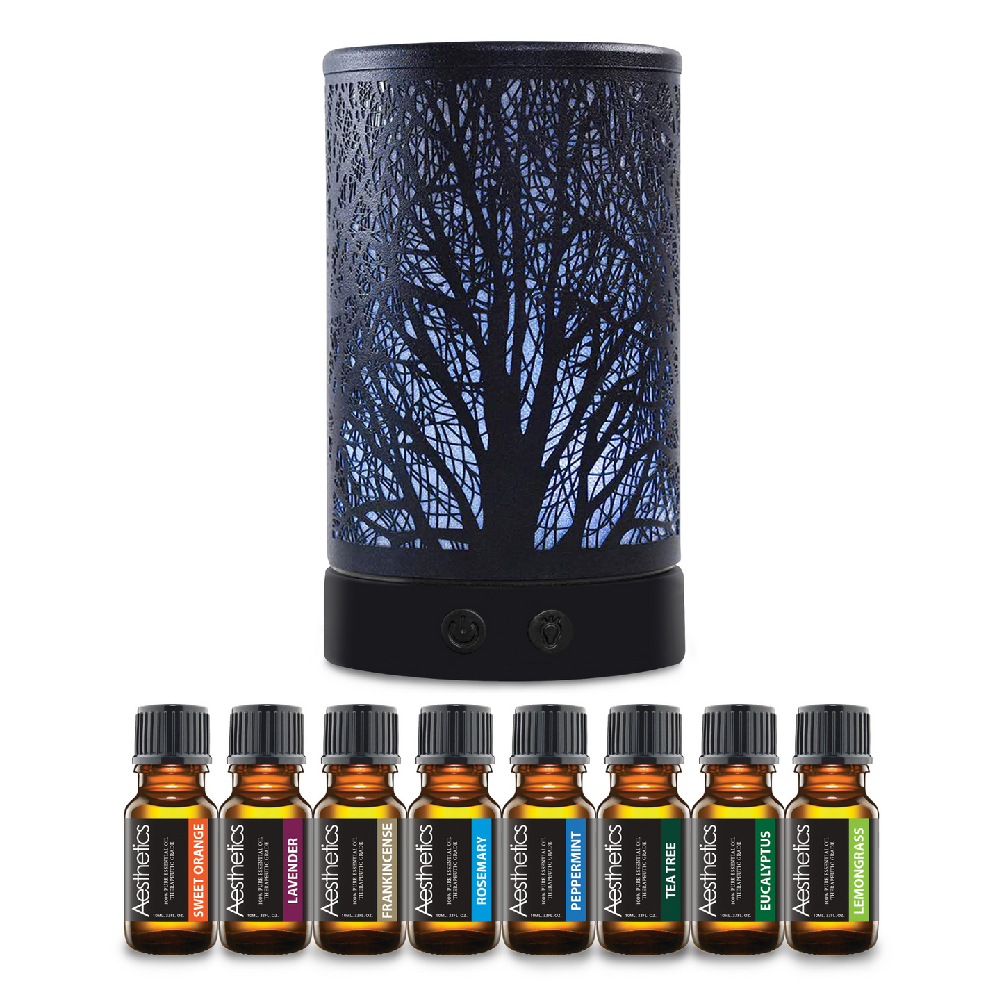 Ultrasonic Aromatherapy Tree of Life Diffuser with Optional Essential Oils