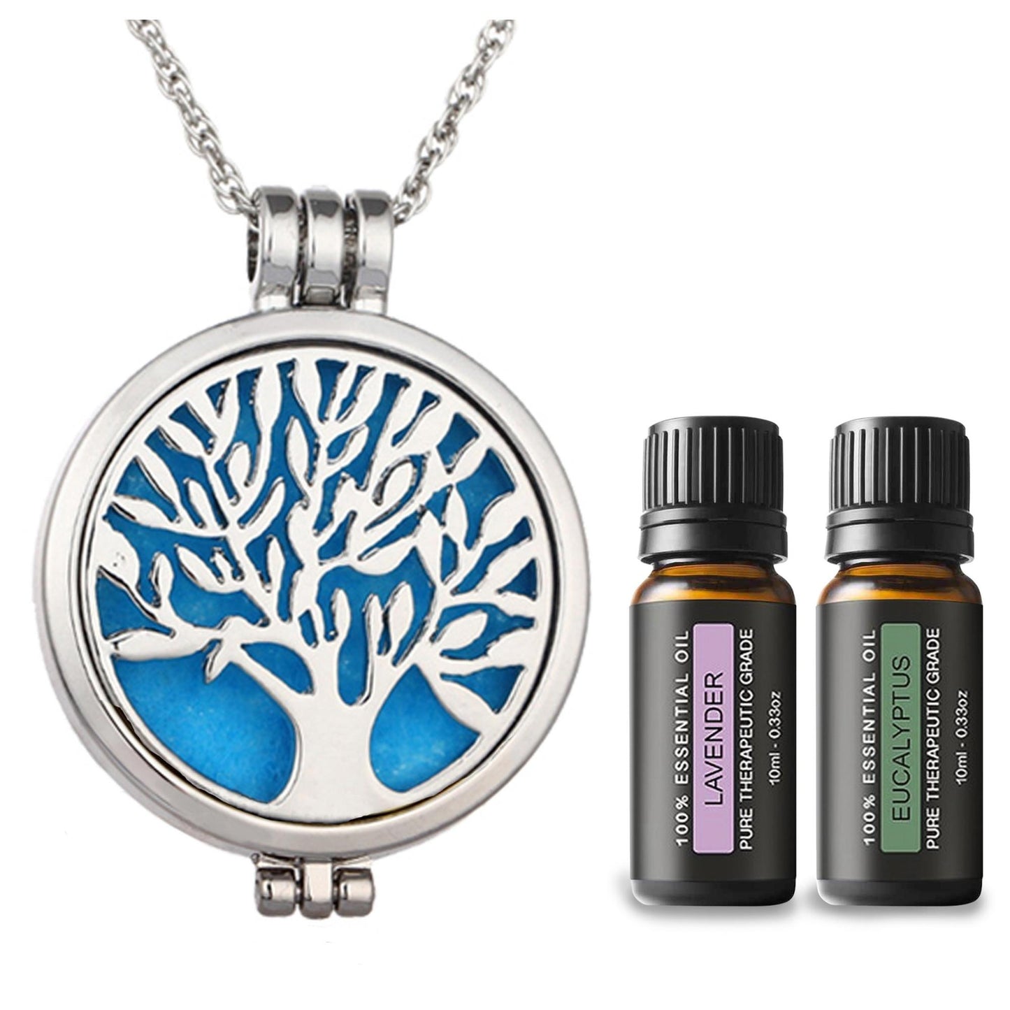 Aromatherapy Tree of Life Necklace with Optional Essential Oils